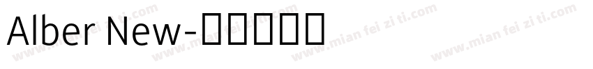Alber New字体转换